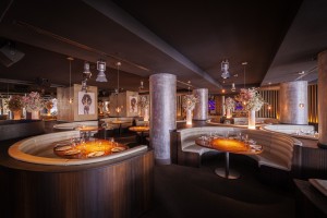 20240116-STK-Milano-ME-015 Atmospheric, low-lit shot if the dining space in STK Milano